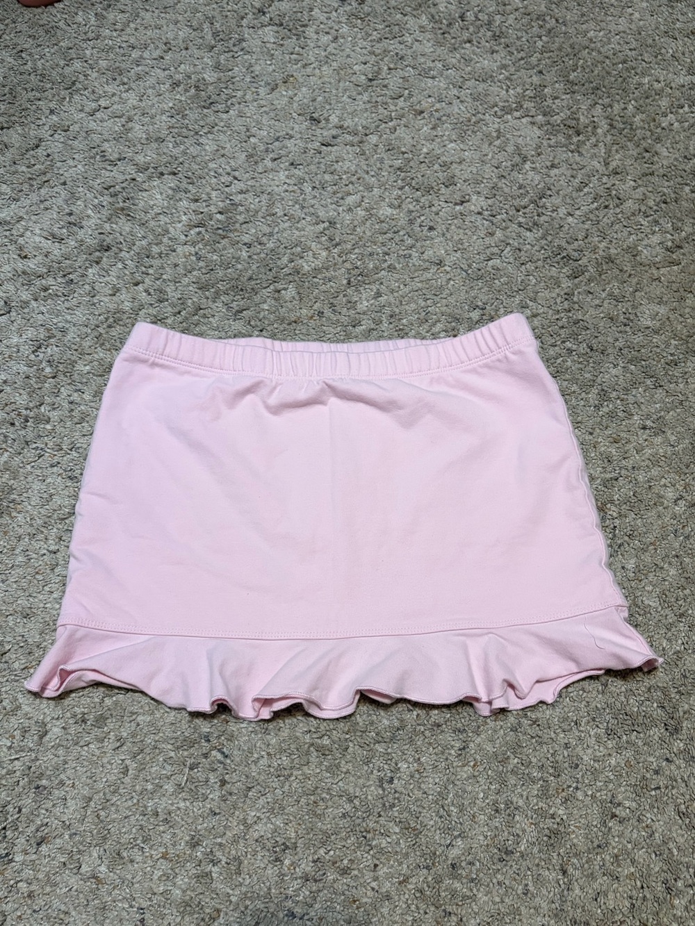 Forever 21 Pastel Pink Ruffle Hem Mini Skirt